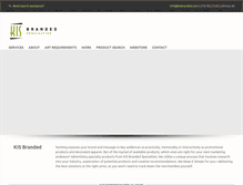 Tablet Screenshot of kisbranded.com